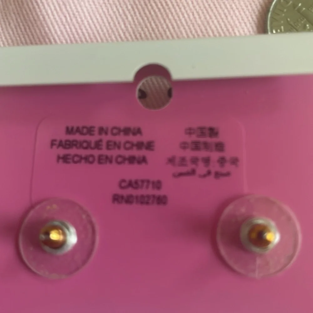 Kate Spade Light Pink Crystal Earrings - Picture 3 of 5
